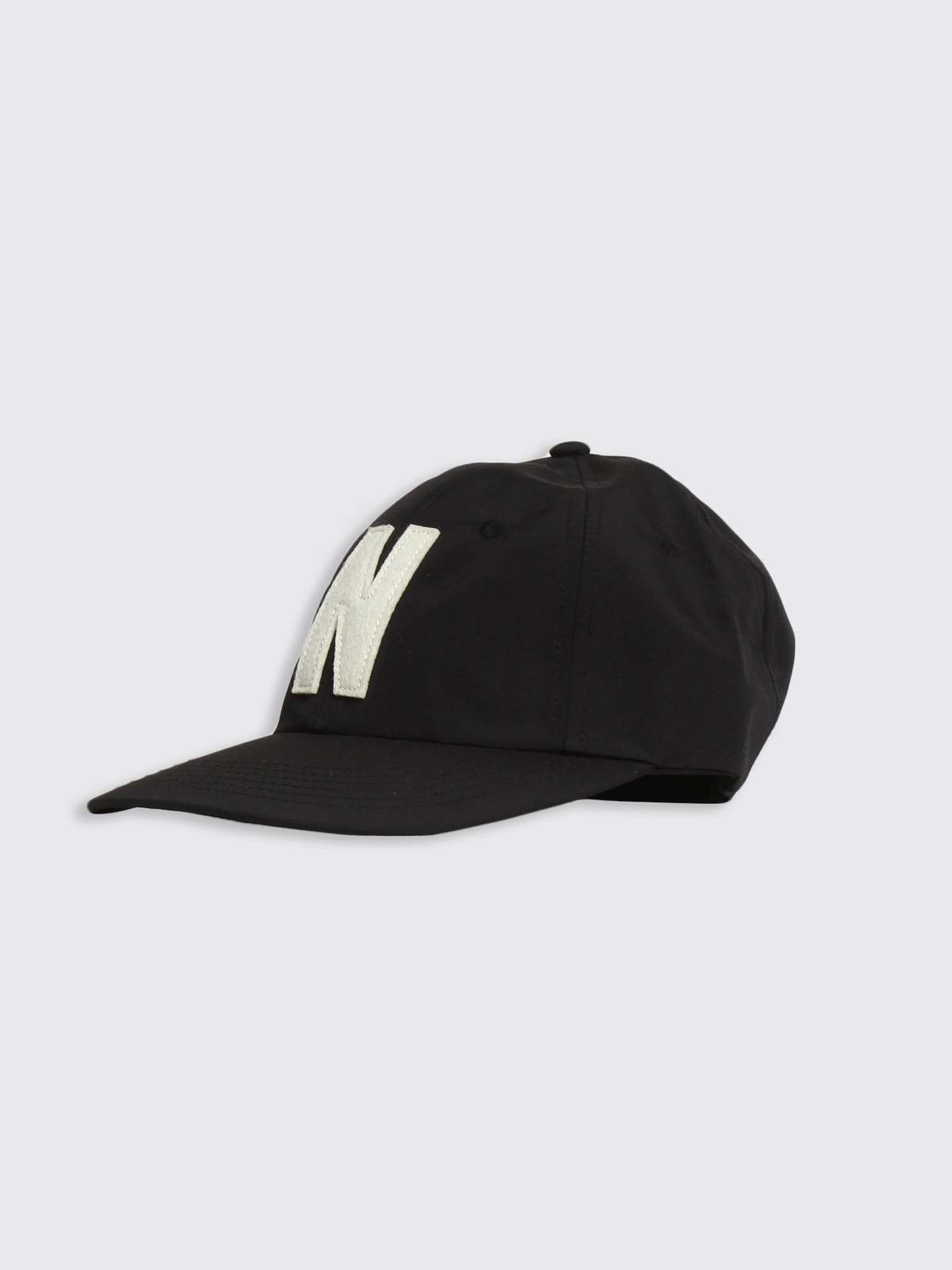 Norse Projects Nylon N Sports Cap Black Garmentory