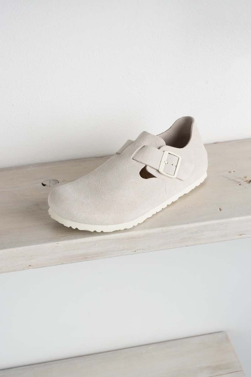 関税込★Birkenstock★Birkenstock LONDON SUEDE Antique White London Suede Leather Antique White | BIRKENSTOCK