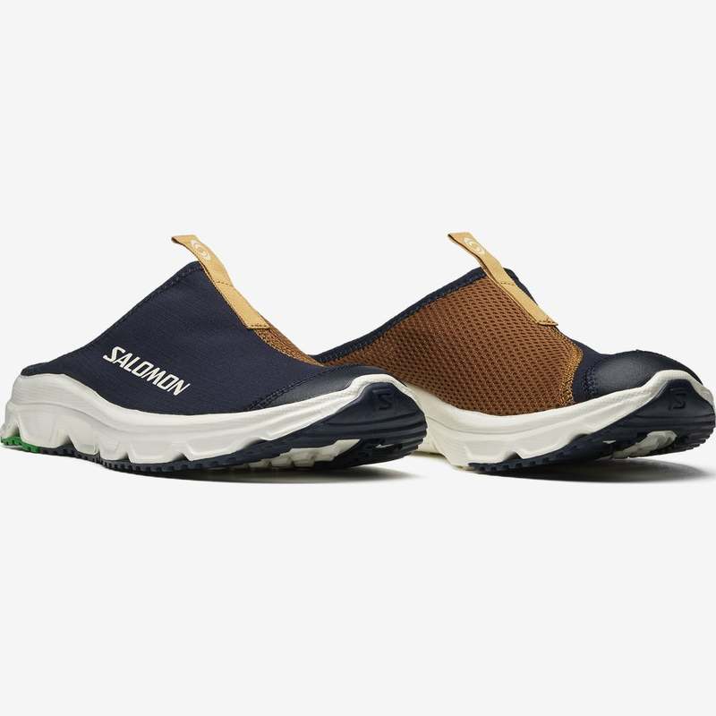 Salomon RX Slide 3.0 recovery sneakers- navy/brown Dark Sapphire/Rubber. Size 12 Salomon Advanced RX Slide 3.0 | Dark Sapphire/Rubber | Canoe  main image 3