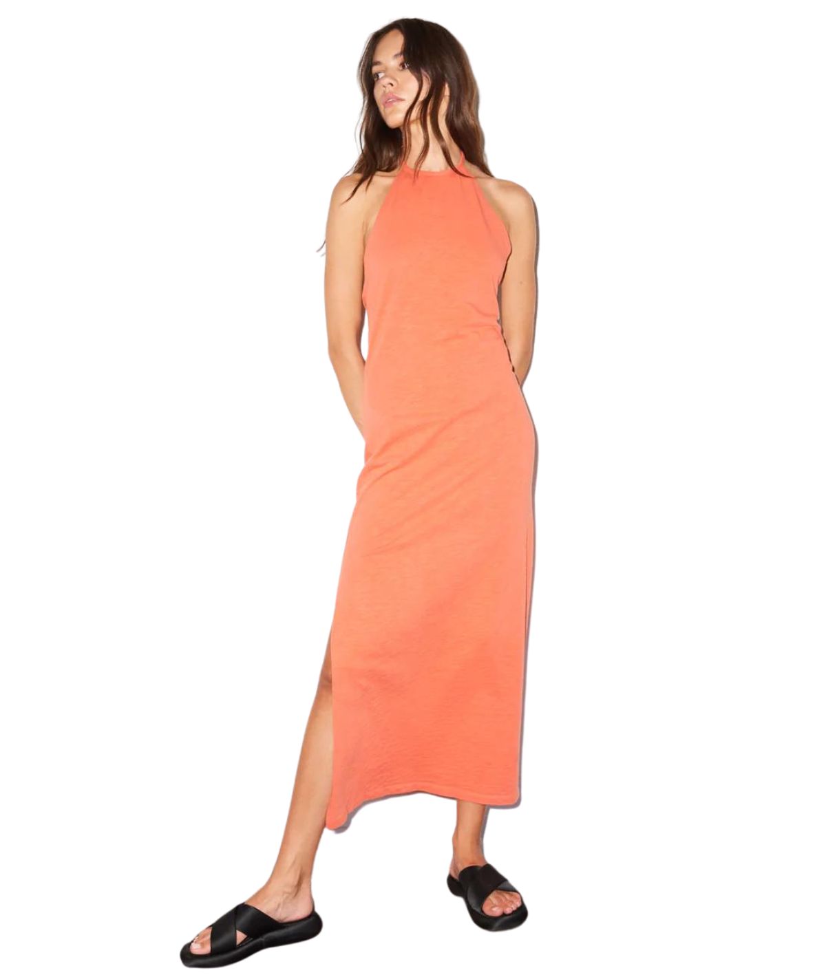 orange bib dress Plus Size Bib Overall Dress Tiered Mini Dress