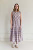 STORY mfg. BERGAMOT DRESS - LAVENDER CHECK BLOCK - Thumbnail 1