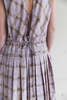 STORY mfg. BERGAMOT DRESS - LAVENDER CHECK BLOCK - Thumbnail 3