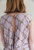 STORY mfg. BERGAMOT DRESS - LAVENDER CHECK BLOCK - Thumbnail 4