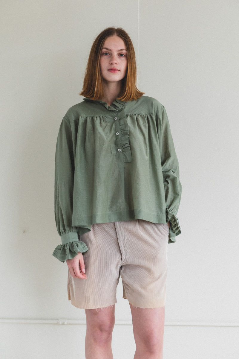 【SALE／37%OFF】 Sophie Studio Cawley Cotton Garmentory | Khaki - Shirt Silk トップス