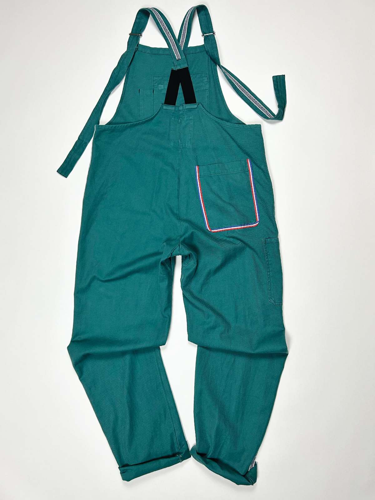 Vintage Workwear Overalls with Chevron trim Garmentory