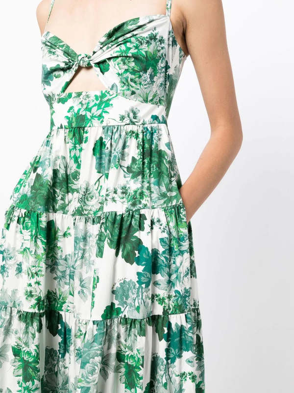Cara Cara Delilah Dress - Nordic Fields Olive | Garmentory