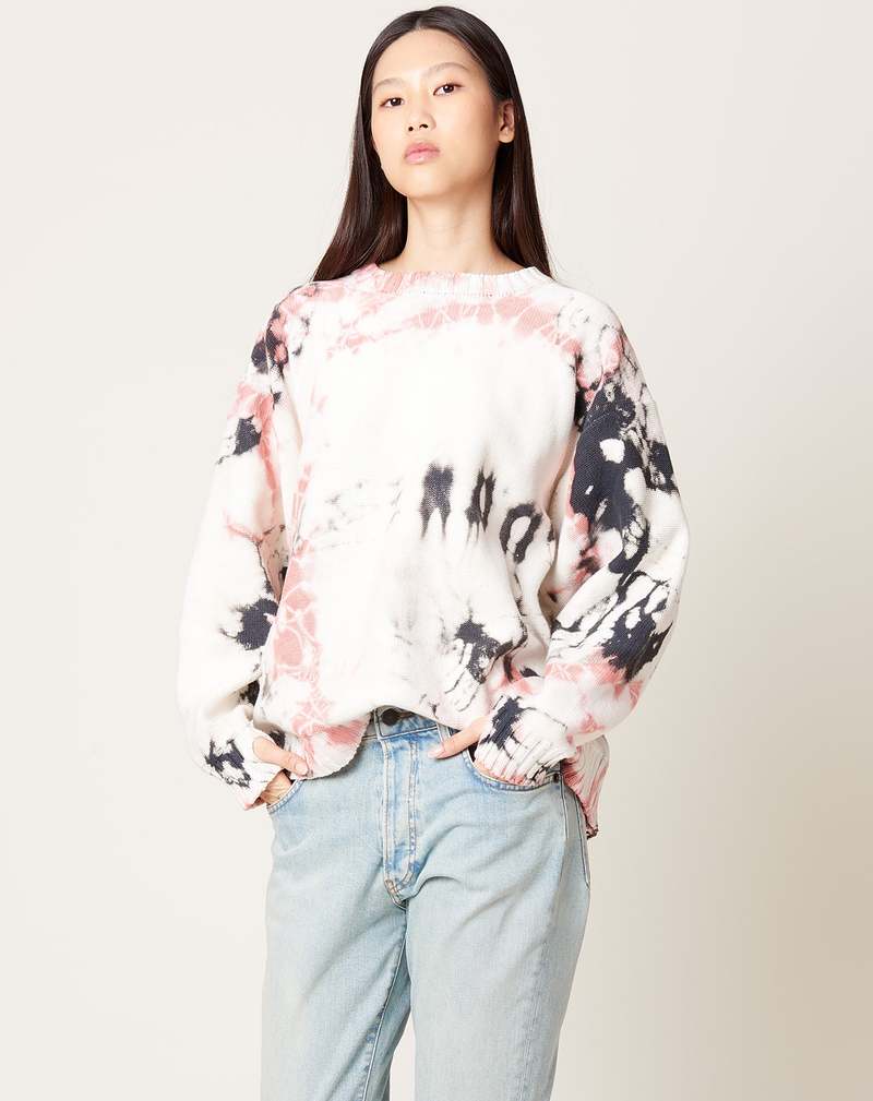 Kapital 5G Cotton Knit Crew Sweater - Ashbury Dyed | Garmentory