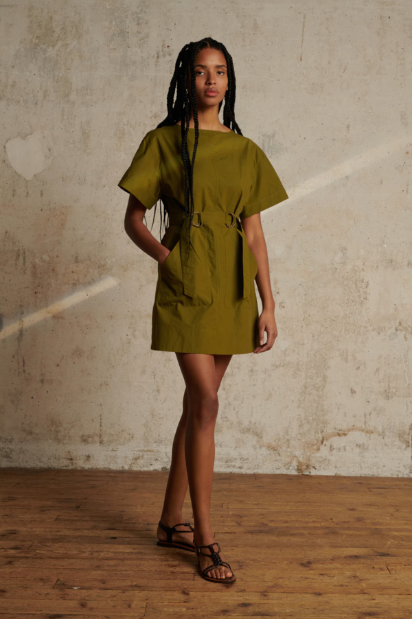 soeur Tanzanie Dress Olive Green Garmentory