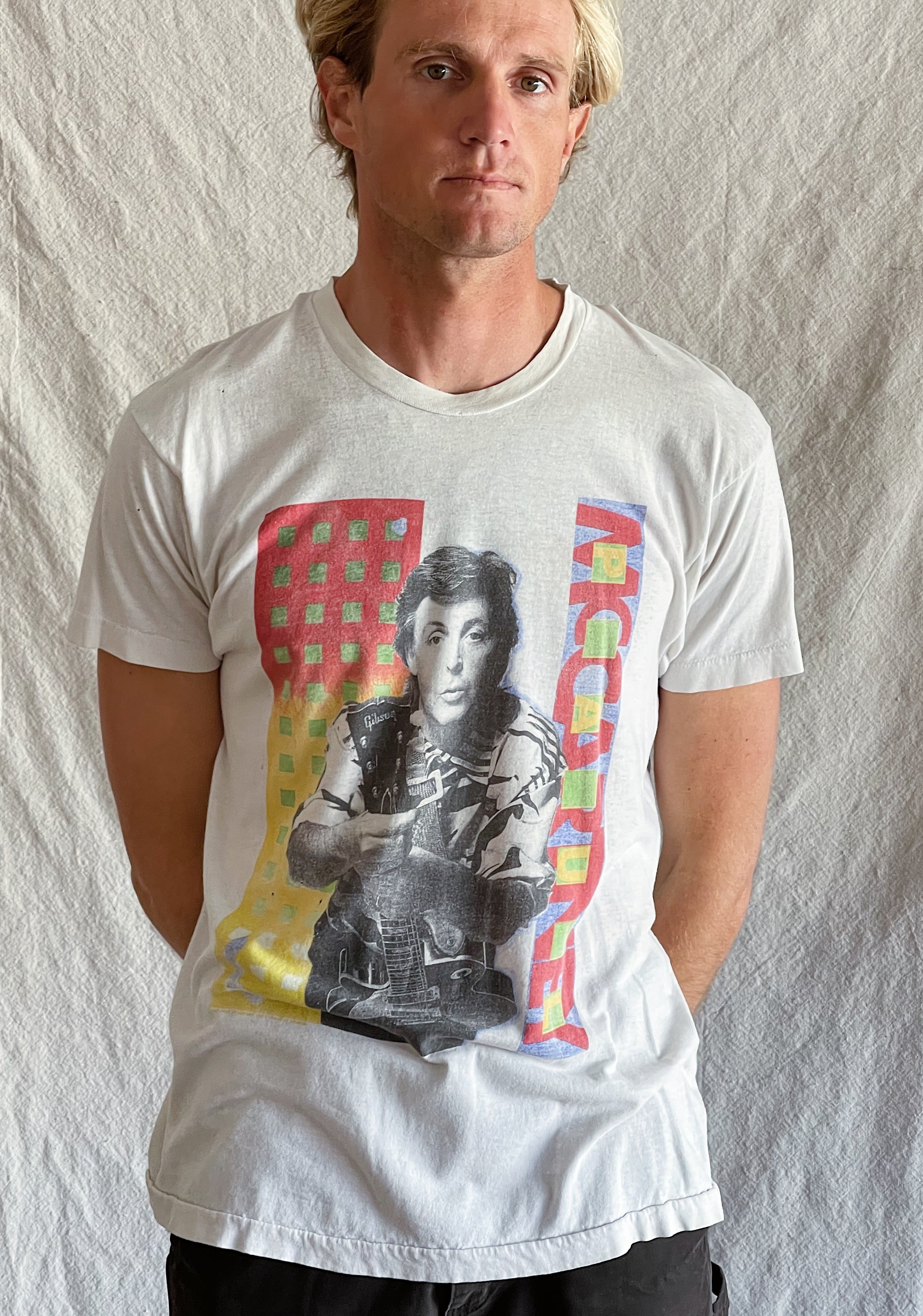 Vintage The Ludlow Shop Paul McCartney 1989 World Tour Tee - White