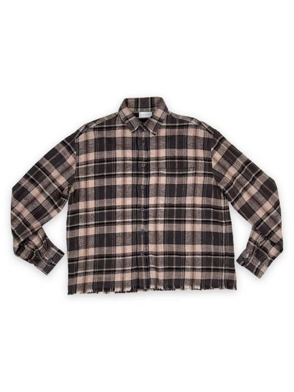 John Elliott Hemi Oversized Flannel Shirt Lagoon Check Garmentory