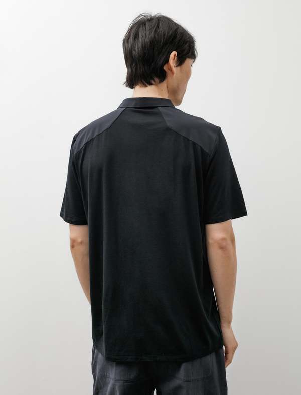 Veilance Frame SS Polo Shirt - Black | Garmentory