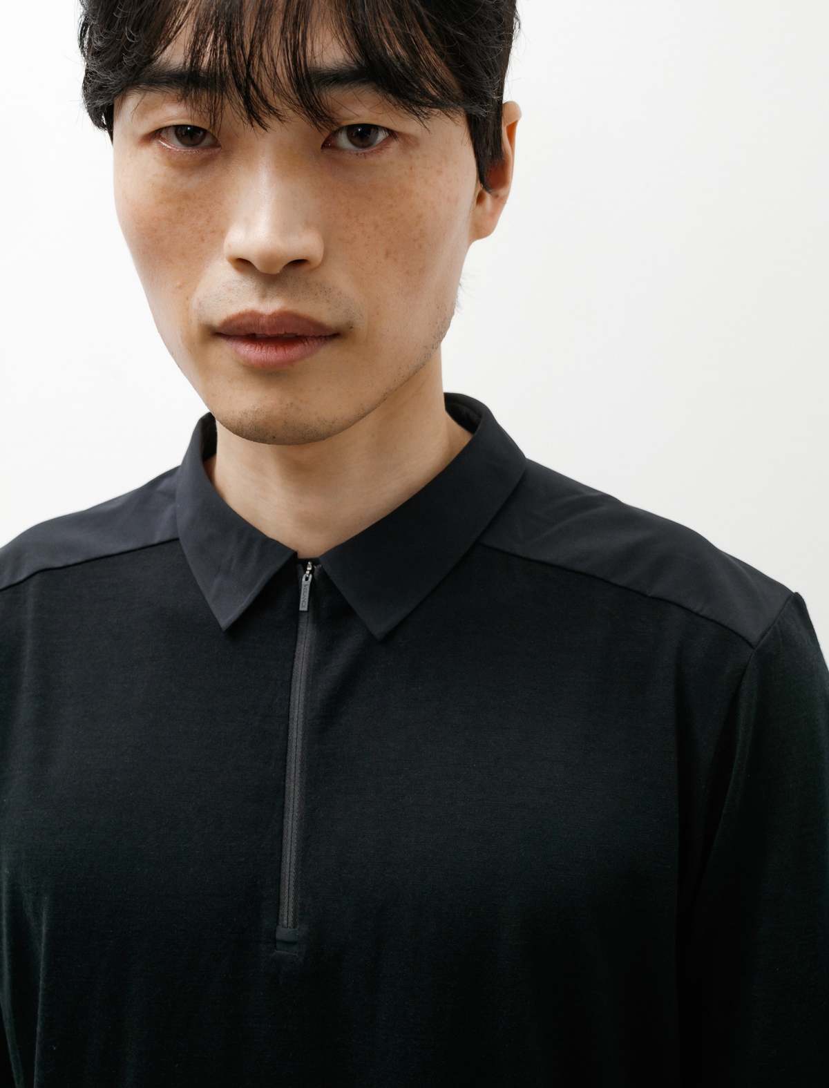 Veilance Frame SS Polo Shirt - Black | Garmentory