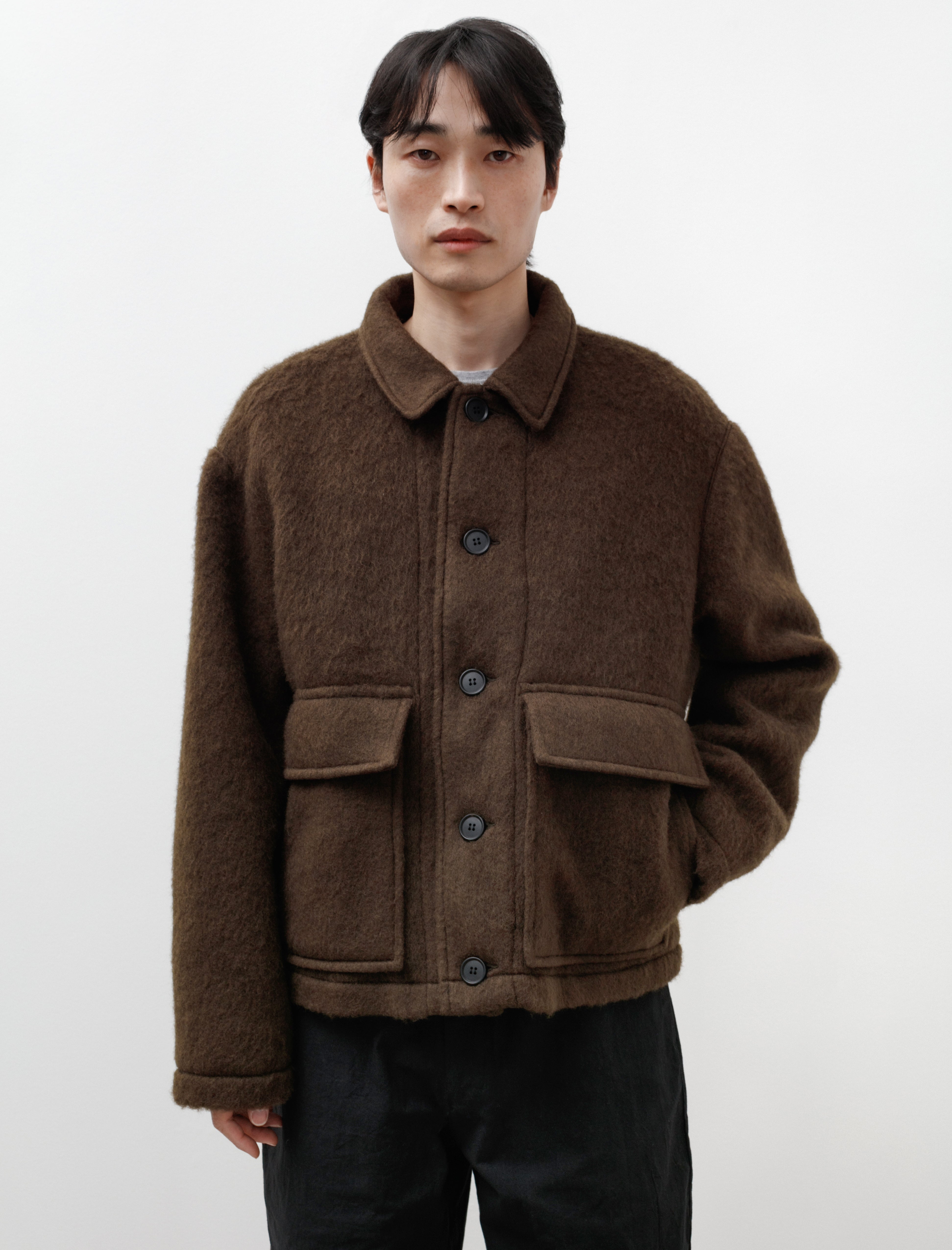 James Coward Replica Jacket - Olive Mohair | Garmentory