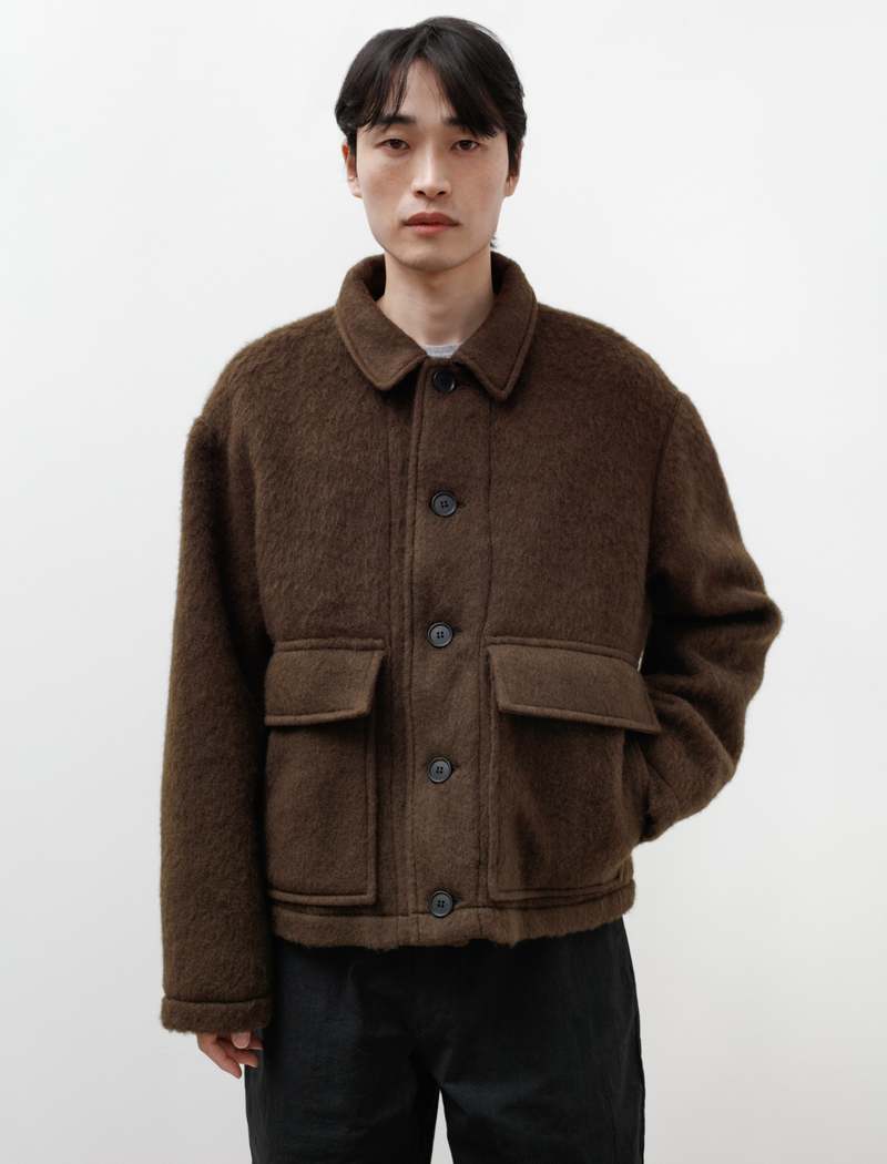 James Coward Replica Jacket - Olive Mohair | Garmentory