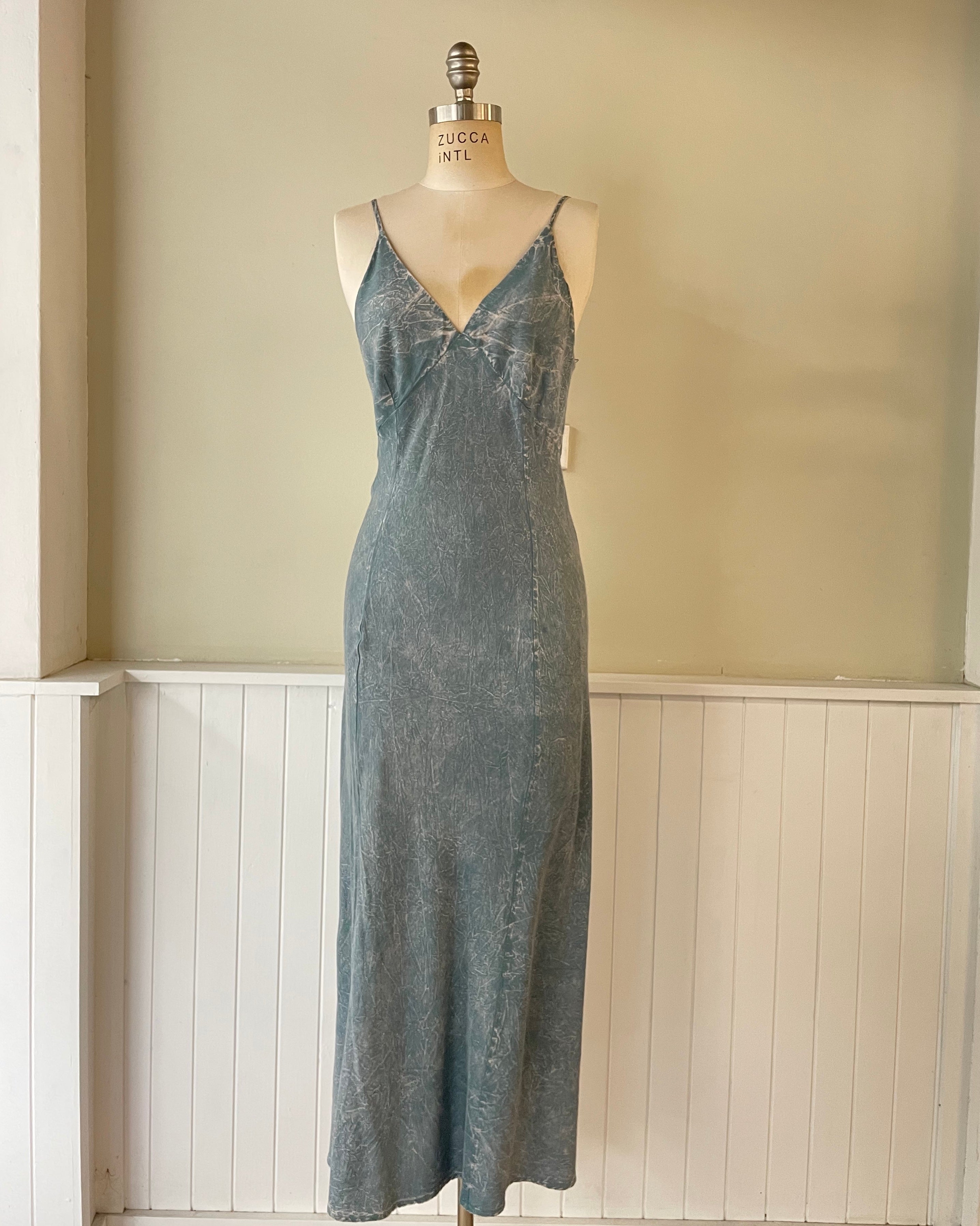 [Pre Loved] Bow & Arrow LACAUSA SLIP DRESS Gray Garmentory