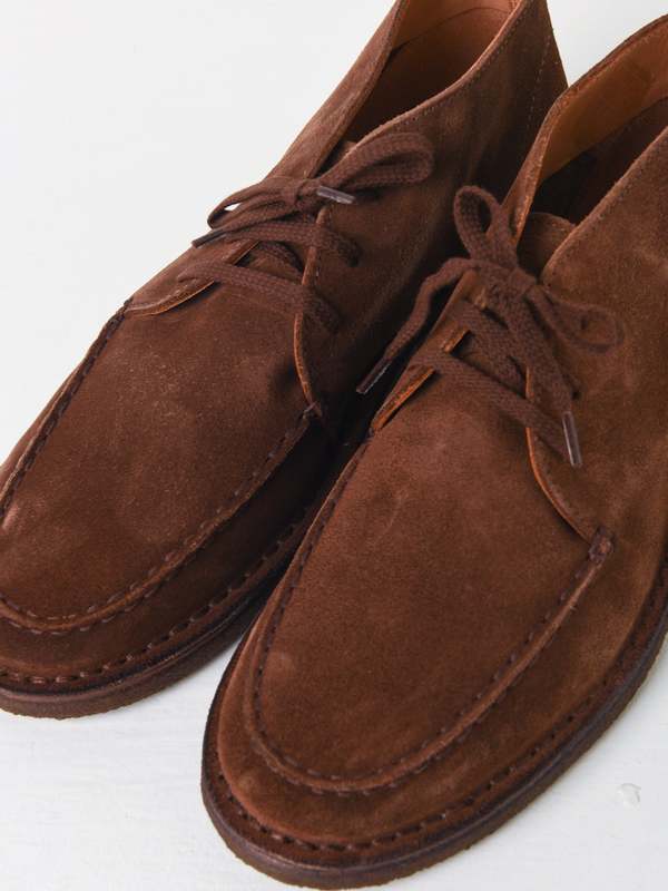 crosby moc-toe chukka boot tobacco suede Drake's Boots Brown at the Crosby boot is defined by distinctive moccasin Crosby Moc-Toe Chukka Boot, Dark