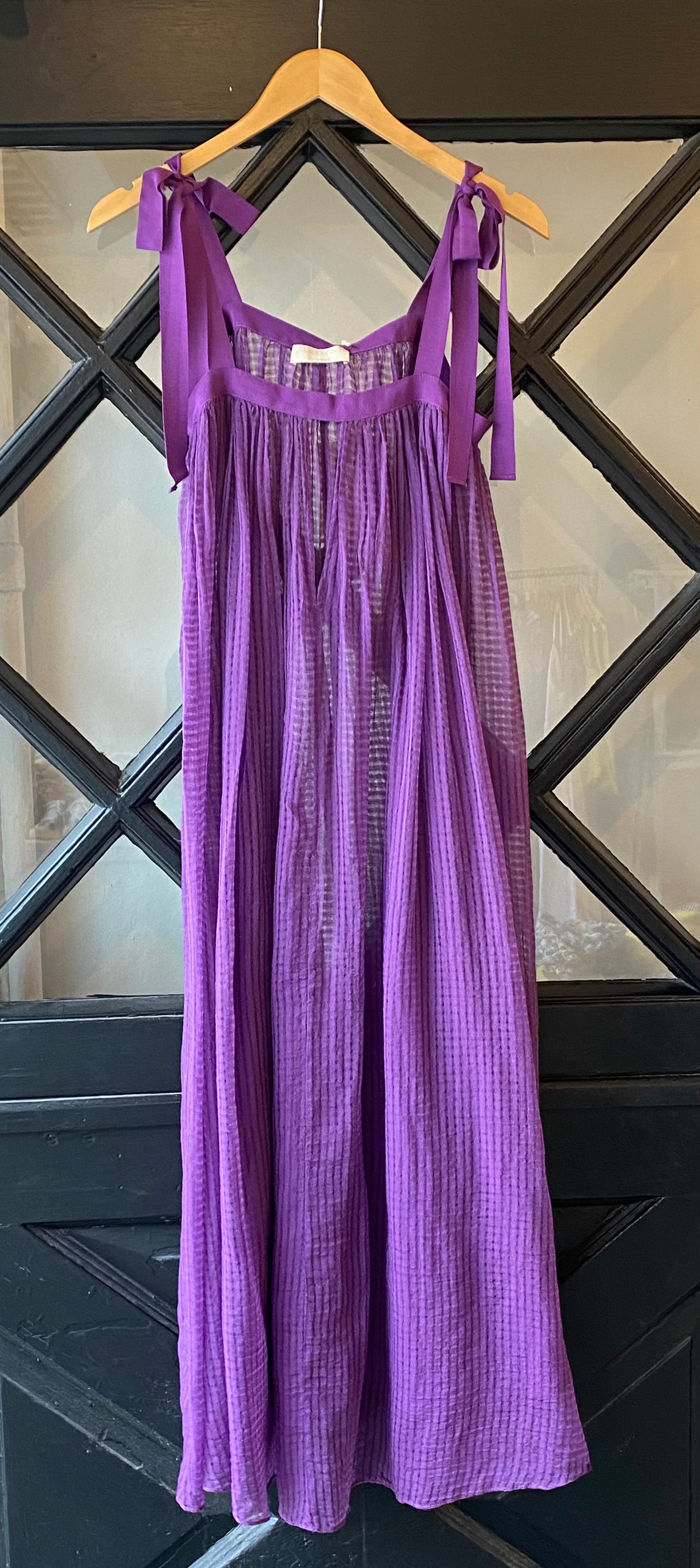 strapless open back dress Leshner Long Sleeve Mini Dress Purple main image 1