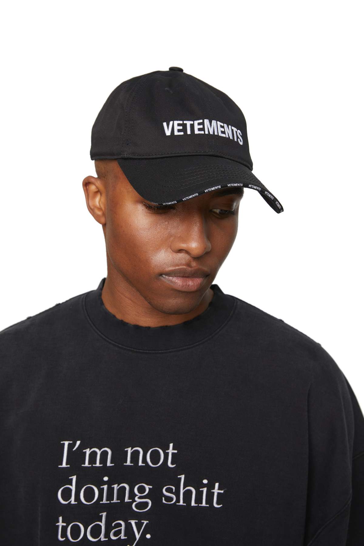 Vetements Not Doing Shit Today Sweatshirt - Black | Garmentory