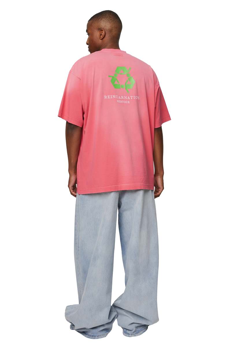Vetements Not Doing Shit Today T-shirt - Washed Pink | Garmentory