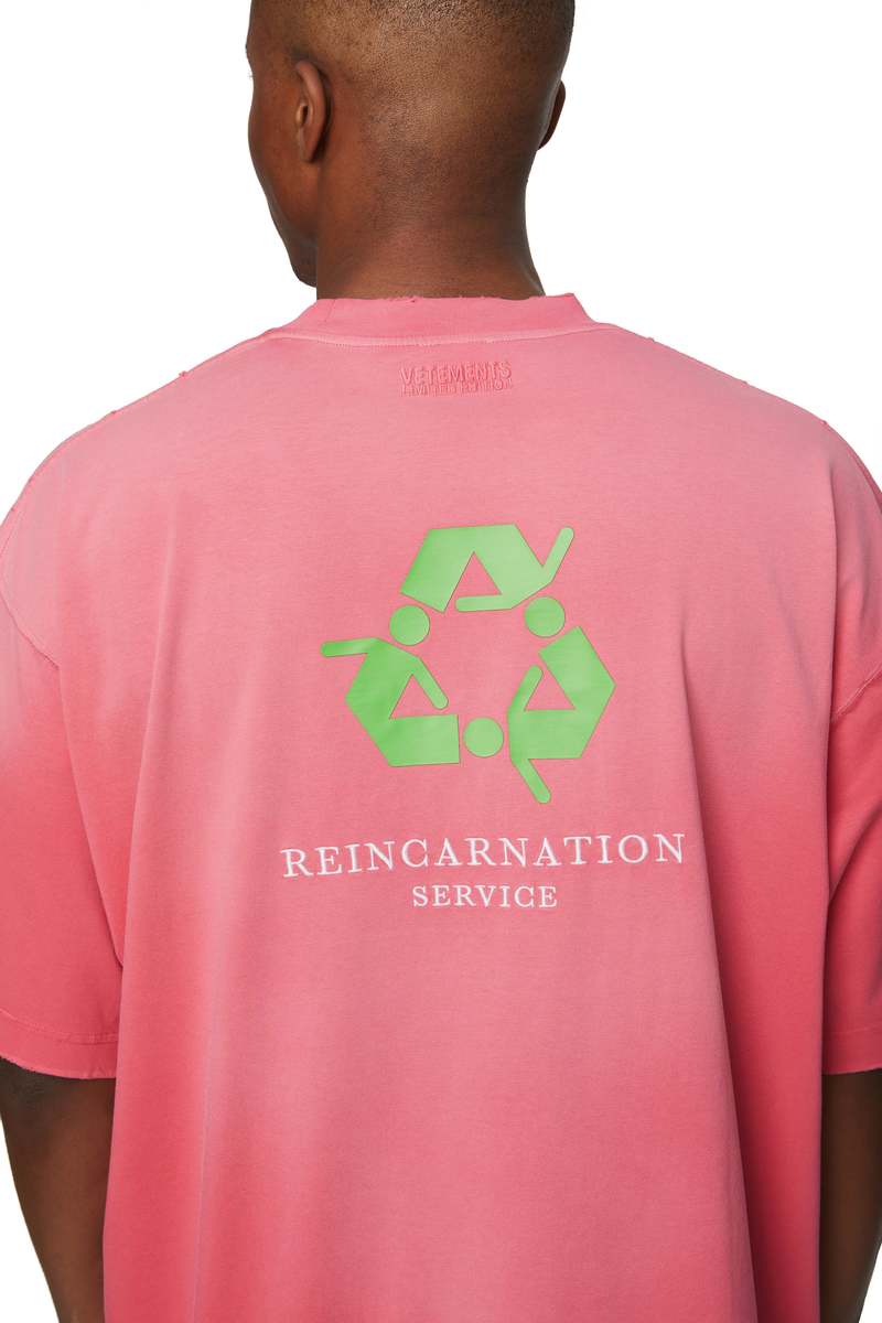 Vetements Not Doing Shit Today T-shirt - Washed Pink | Garmentory
