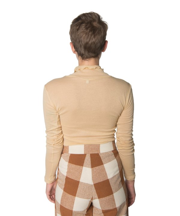 BASERANGE】Puig Turtle Neck-Cotton Gaze