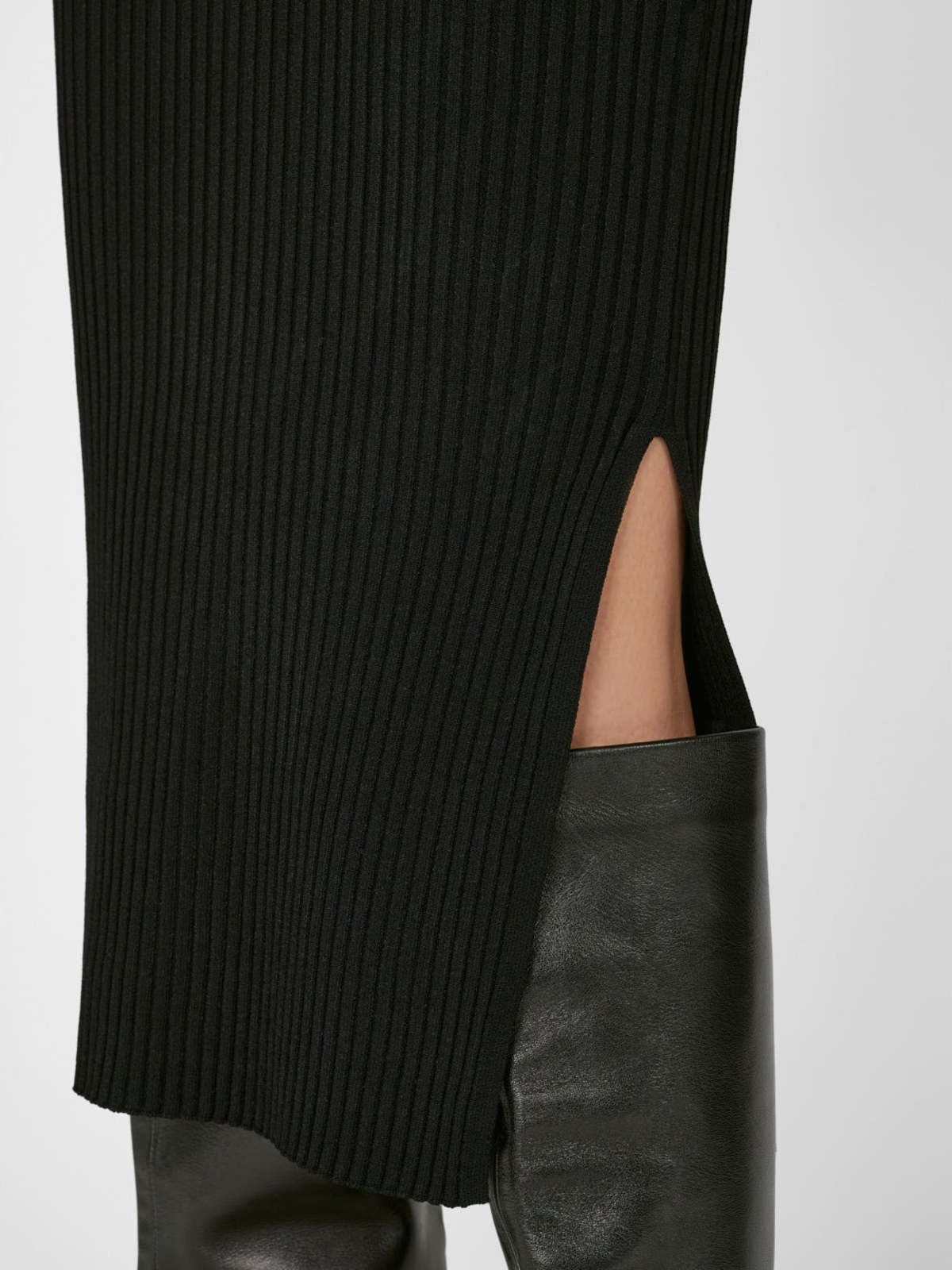frame ribbed sweater dress Frame Women's White Rib-Knit Crewneck Long Sleeve Sweater Dress Size M