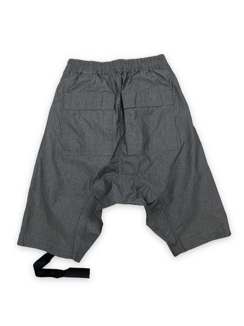 Rick Owens Stobe Cargo Pod Shorts - Grey Melange | Garmentory