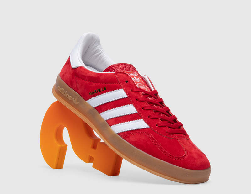adidas Originals Gazelle Indoor - Scarlet / Cloud White