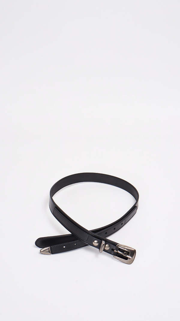 Lemaire Minimal Western Belt - Black | Garmentory