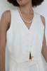 Donni Crop Vest - Creme - Thumbnail 2