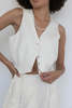 Donni Crop Vest - Creme - Thumbnail 3