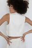 Donni Crop Vest - Creme - Thumbnail 4
