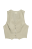 DONNI CROP VEST - LYCHEE - Thumbnail 3