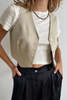 DONNI CROP VEST - LYCHEE - Thumbnail 2