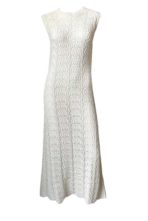 LouLou Studio Trento Crochet Dress - Ivory | Garmentory