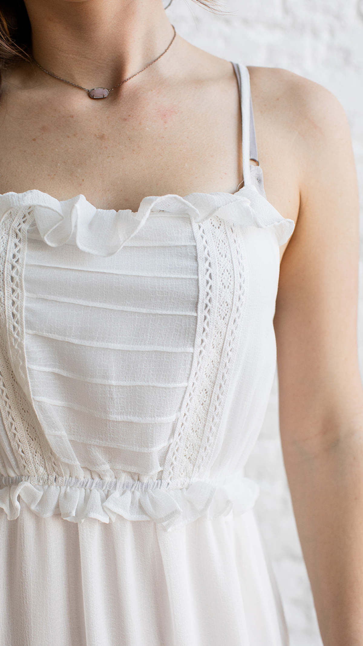 Promesa USA Lacey Maxi Dress White Garmentory