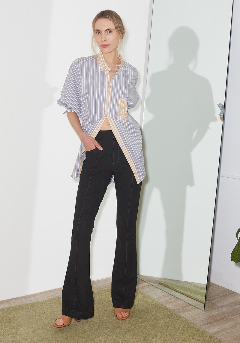 ANDERSSON BELL Renee Faux Suede Pants - Black | Garmentory display picture 1