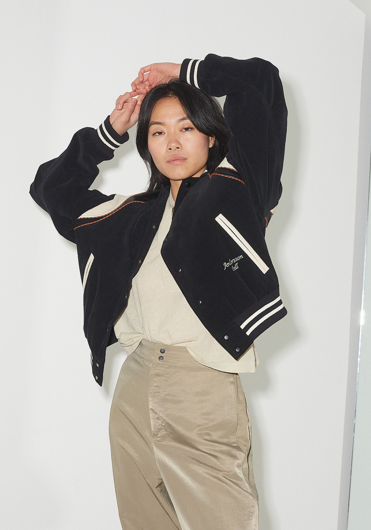 ANDERSSON BELL LEATHER VARSITY JACKET