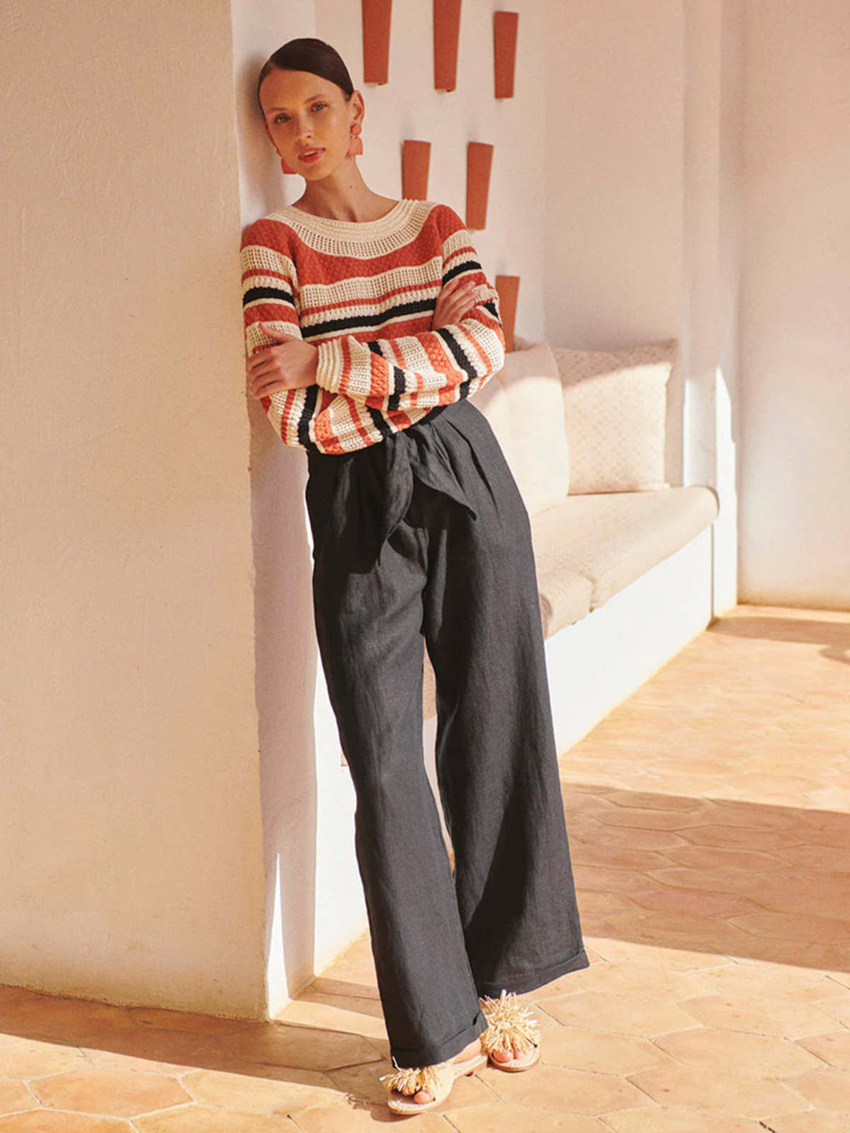 Des Petits Hauts Tanger Trousers - Noir - Image 1 of 5