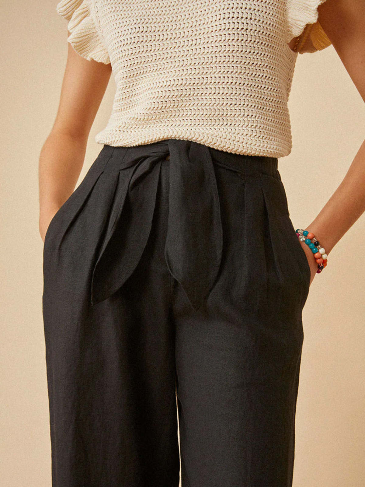 Des Petits Hauts Tanger Trousers - Noir - Image 5 of 5