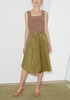 ANDERSSON BELL Nicola Double Pleats Skirt - Khaki - Thumbnail 1
