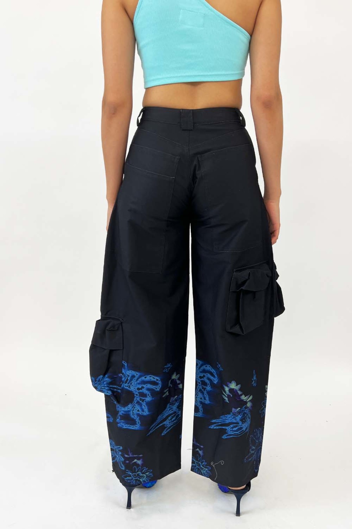 Collina Strada Lawn Cargo Pants - Basically Black - Image 5 of 11