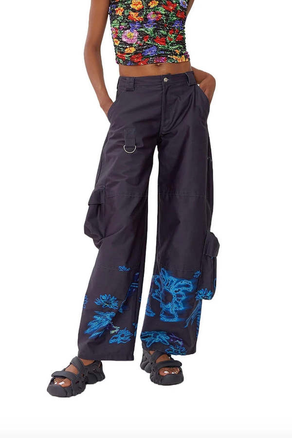 Collina Strada Lawn Cargo Pants - Basically Black