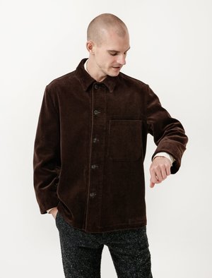 Margaret Howell MHL Single Pocket Jacket - Corduroy Dark Brown