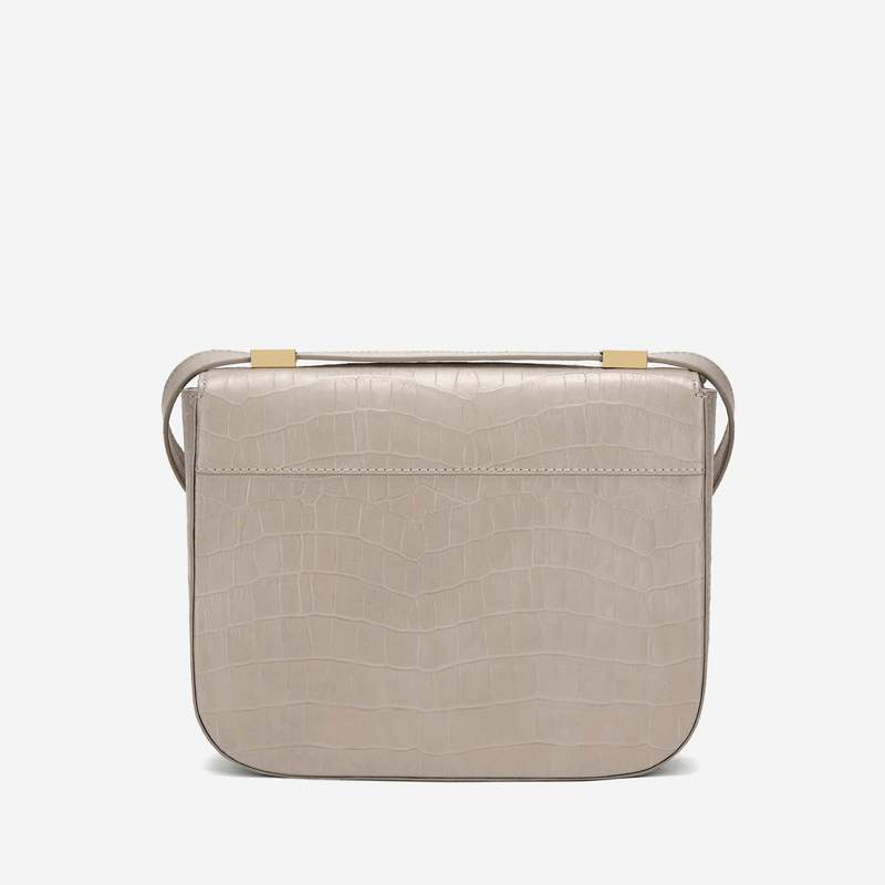 DeMellier Vancouver bag Taupe Croc Effect