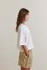 amente Ruffled Half sleeve Cotton T-shirt - Thumbnail 5