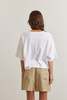 amente Ruffled Half sleeve Cotton T-shirt - Thumbnail 6