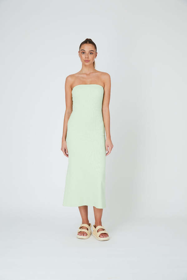 Summi Summi Strapless A Line Midi Dress - Mint | Garmentory