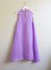 KAAREM Glass Overlap Side Slit Organza Silk Dress - Purple/Lavender - Thumbnail 8