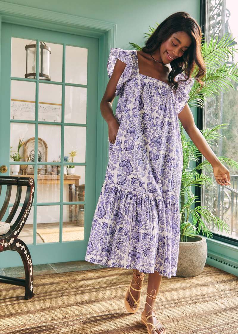 Ophelia & Indigo Flora dress - Blue | Garmentory